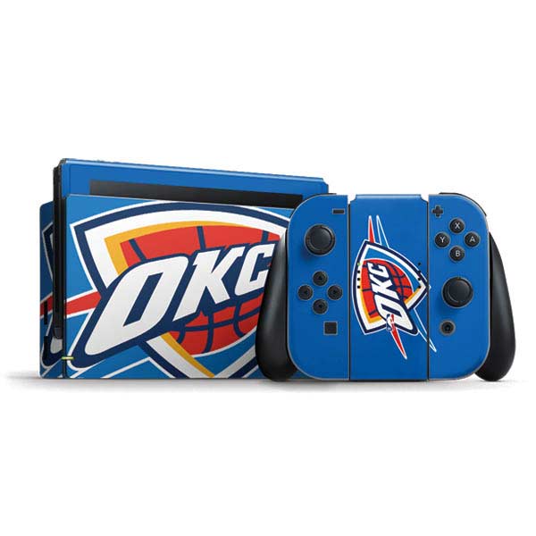 NBA Oklahoma City Thunder Large Logo Nintendo Skins