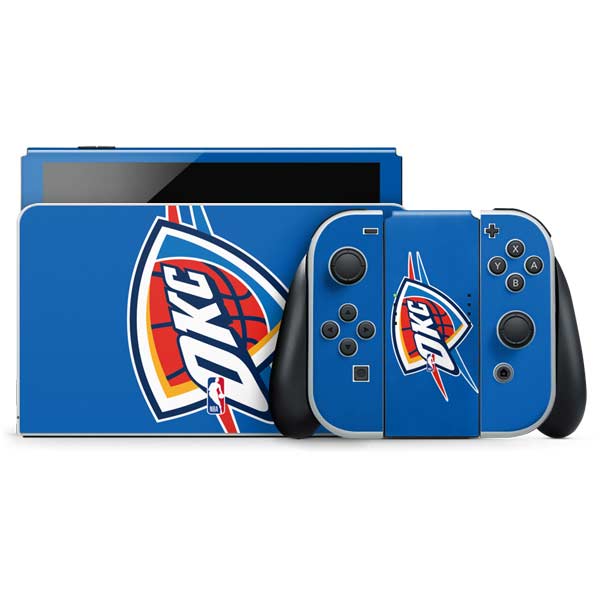 NBA Oklahoma City Thunder Large Logo Nintendo Skins