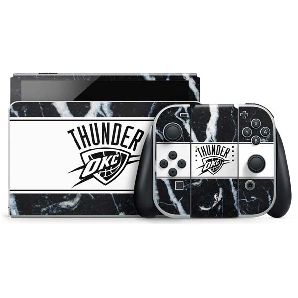 NBA Oklahoma City Thunder Marble Nintendo Skins