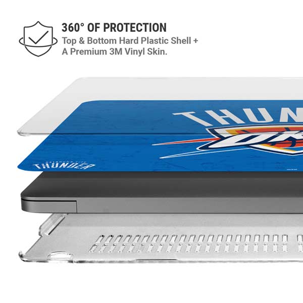 NBA Oklahoma City Thunder Primary Logo MacBook Pro 14in (2021-24) Case plus Skin
