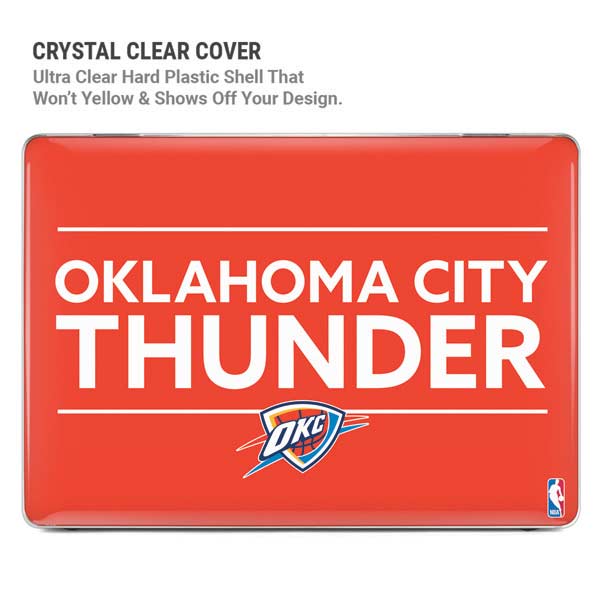 NBA Oklahoma City Thunder Standard - Orange MacBook Pro 14in (2021-24) Case plus Skin