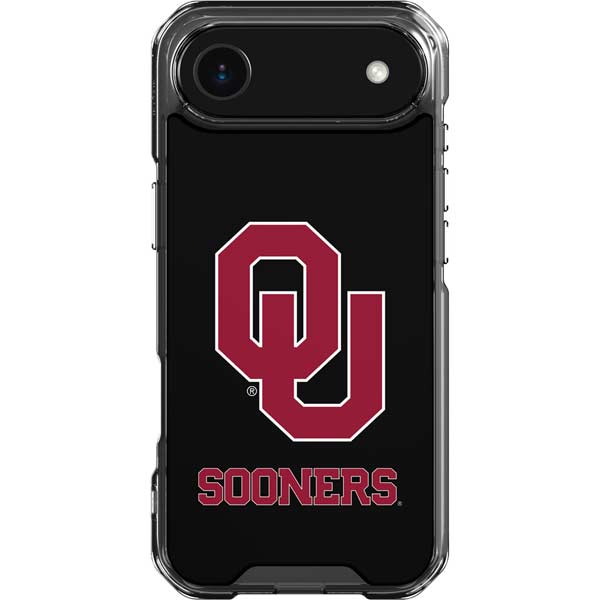 University of Oklahoma Sooners Black iPhone 17 Air Clear Case