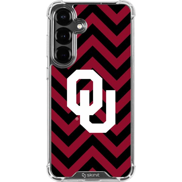 University of Oklahoma Sooners Chevron Galaxy S26 Plus Clear Case