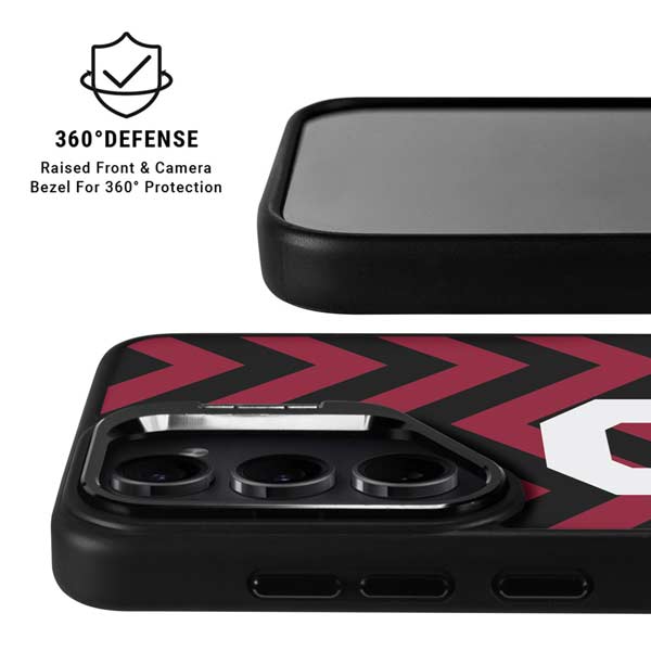 University of Oklahoma Sooners Chevron Galaxy S26 Plus Kickstand Case