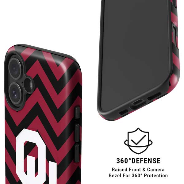University of Oklahoma Sooners Chevron iPhone 16 Plus Magsafe Impact Case