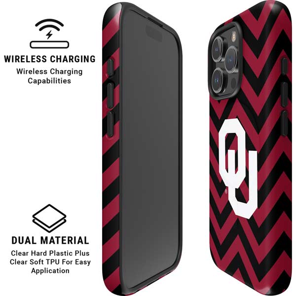 University of Oklahoma Sooners Chevron iPhone 16 Pro Max Magsafe Impact Case