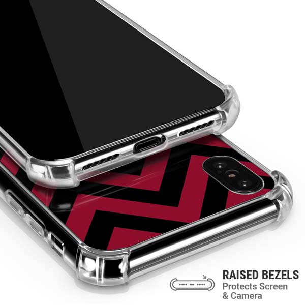 University of Oklahoma Sooners Chevron iPhone X/XS Clear Case
