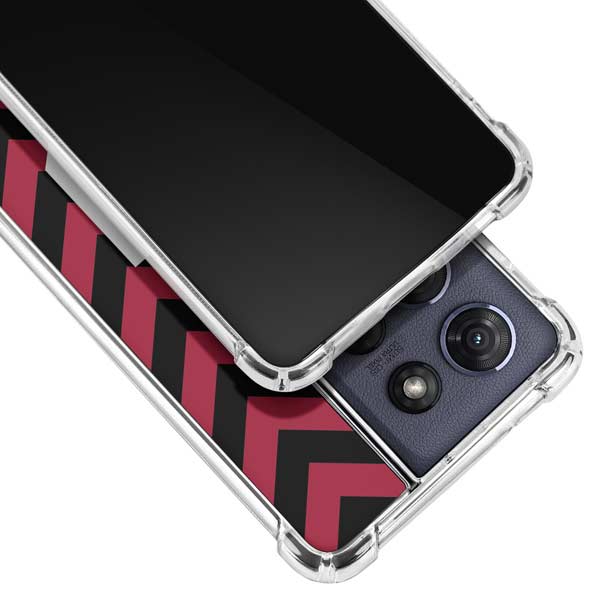 University of Oklahoma Sooners Chevron Moto G 5G (2025) Clear Case