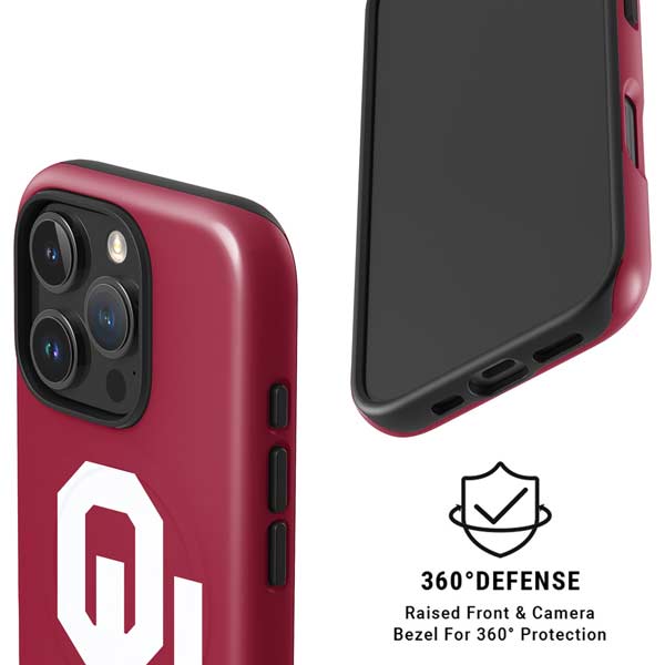 University of Oklahoma Sooners Cracked iPhone 16 Pro Max Magsafe Impact Case