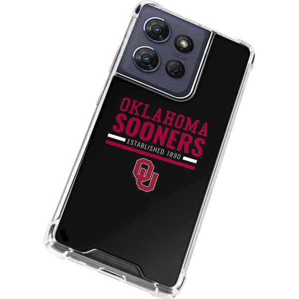 University of Oklahoma Sooners Est 1890 Moto G 5G (2025) Clear Case