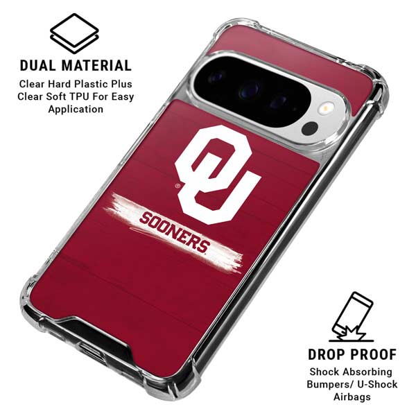University of Oklahoma Sooners Google Pixel 10 Pro XL Clear Case