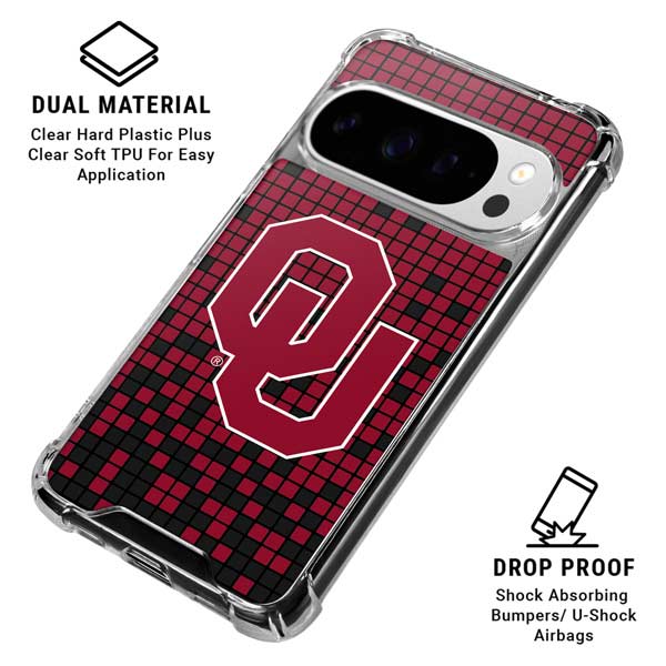 University of Oklahoma Sooners Red Digi Google Pixel 10 Pro Clear Case