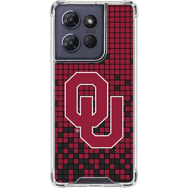 University of Oklahoma Sooners Red Digi Moto G Play 5G (2025) Clear Case