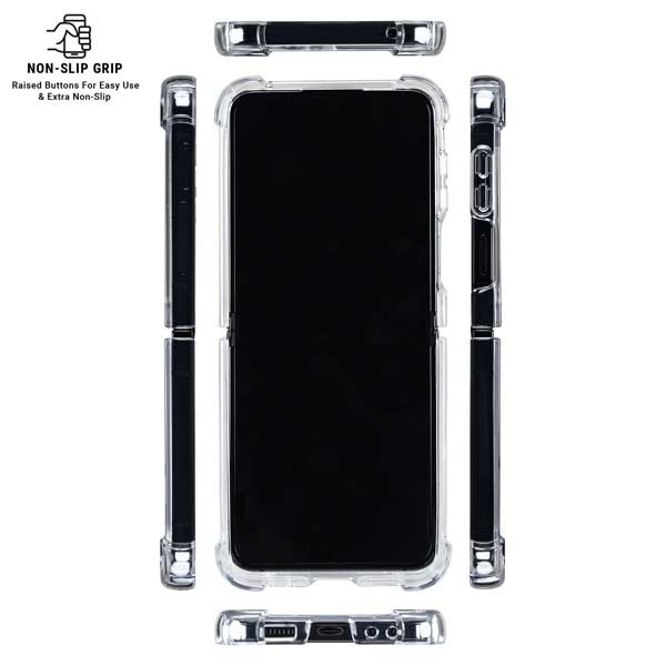 University of Oklahoma Sooners Red Galaxy Z Flip7 Clear Case