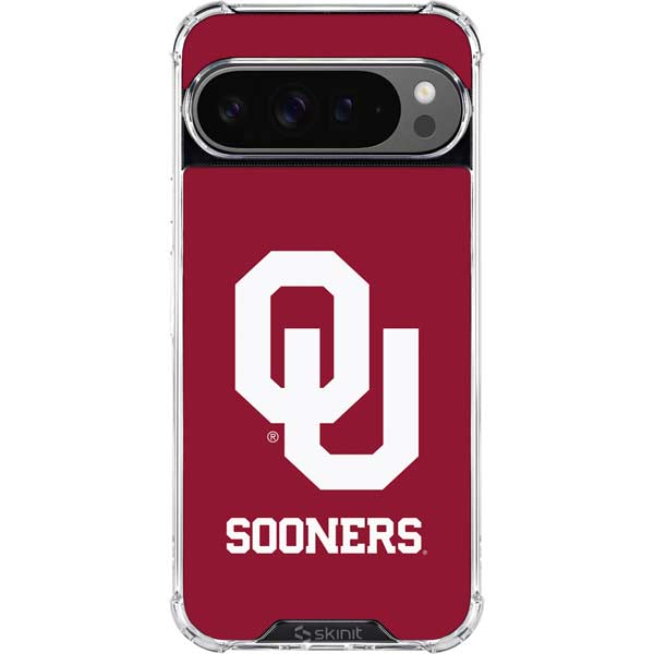 University of Oklahoma Sooners Red Google Pixel 10 Pro XL Clear Case