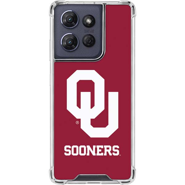 University of Oklahoma Sooners Red Moto G 5G (2025) Clear Case