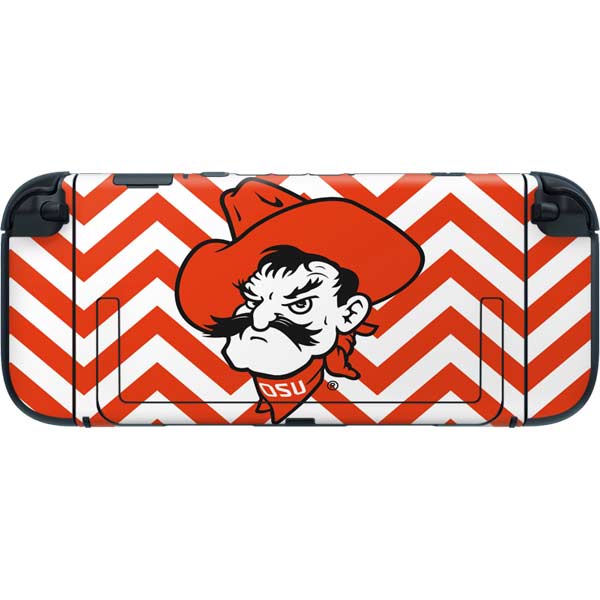 Oklahoma State University Chevron Print Nintendo Switch 2 (2025) with Joy-Con Skin