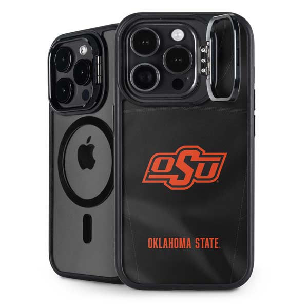 Oklahoma State University Black Jersey iPhone 14 Pro Max Kickstand Case