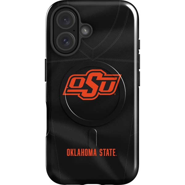 Oklahoma State University Black Jersey iPhone 16 Magsafe Impact Case