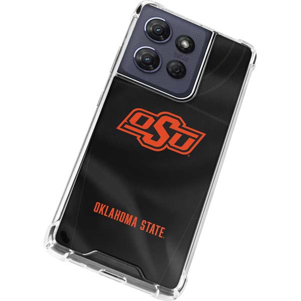 Oklahoma State University Black Jersey Moto G 5G (2025) Clear Case
