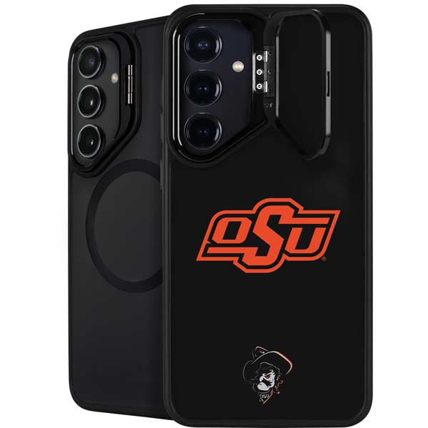 Oklahoma State University OSU on Black Galaxy S26 Kickstand Case