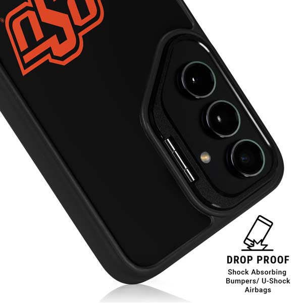Oklahoma State University OSU on Black Galaxy S26 Kickstand Case