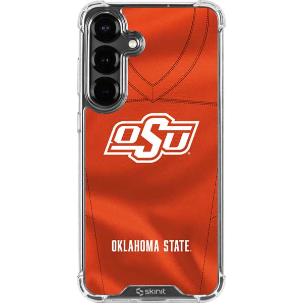Oklahoma State University Orange Jersey Galaxy S26 Plus Clear Case