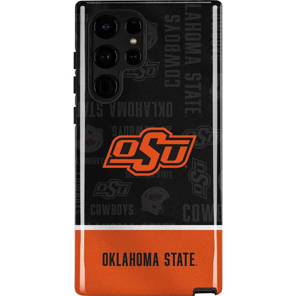 Oklahoma State University Split Jersey Galaxy Cases