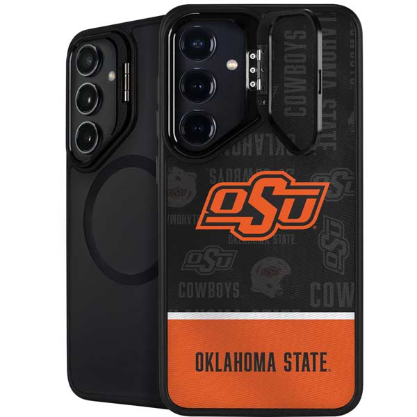 Oklahoma State University Split Jersey Galaxy S26 Plus Kickstand Case