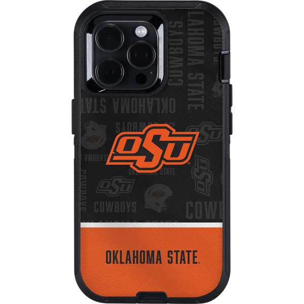 Oklahoma State University Split Jersey Otterbox Defender iPhone Skin
