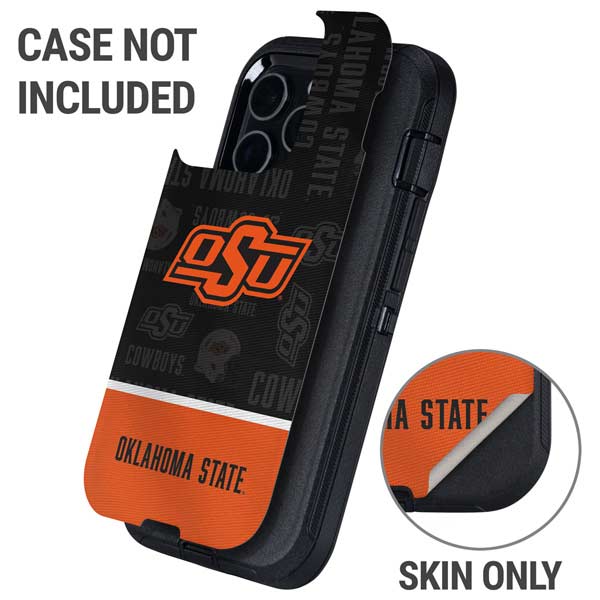 Oklahoma State University Split Jersey Otterbox Defender iPhone Skin