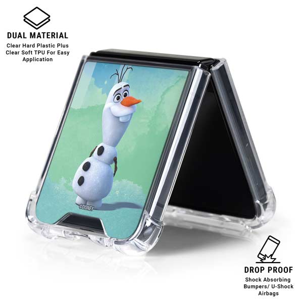 Disney Frozen II Olaf Galaxy Z Flip7 Clear Case