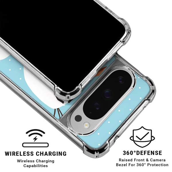 Disney Frozen Olaf Polka Dots Google Pixel 10 Pro XL Clear Case