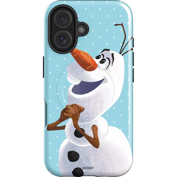Disney Frozen Olaf Polka Dots iPhone 16 Magsafe Impact Case