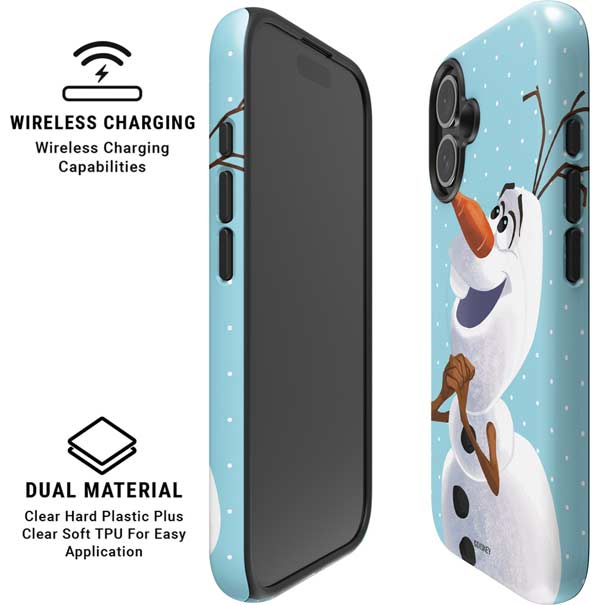 Disney Frozen Olaf Polka Dots iPhone 16 Magsafe Impact Case