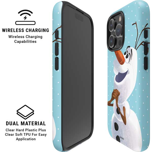Disney Frozen Olaf Polka Dots iPhone 16 Pro Max Magsafe Impact Case