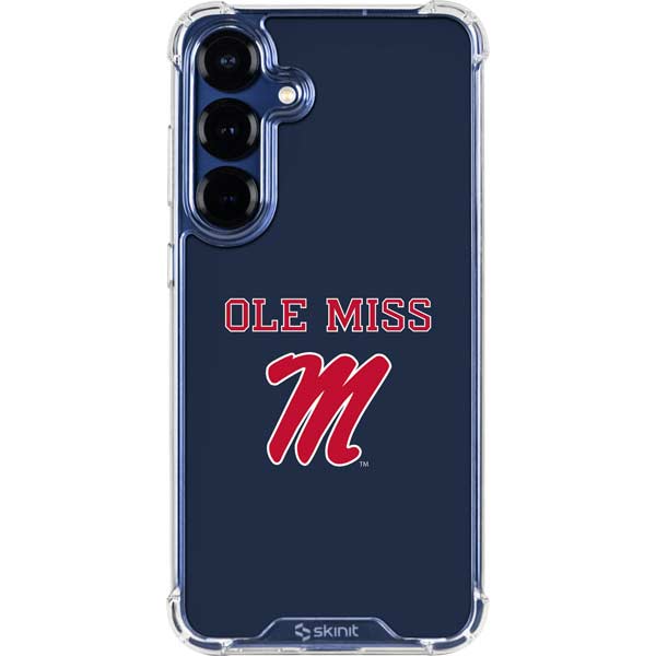 University of Mississippi Ole Miss Blue Galaxy S25 Plus Clear Case