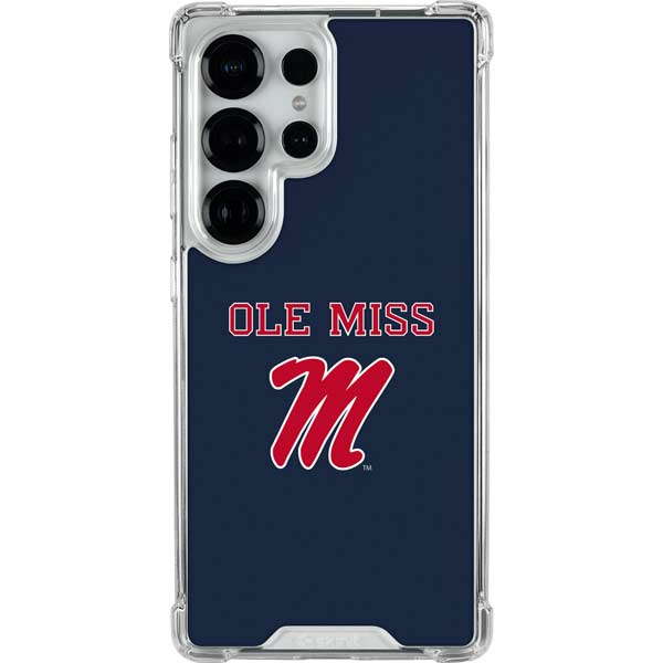 University of Mississippi Ole Miss Blue Galaxy S25 Ultra Clear Case