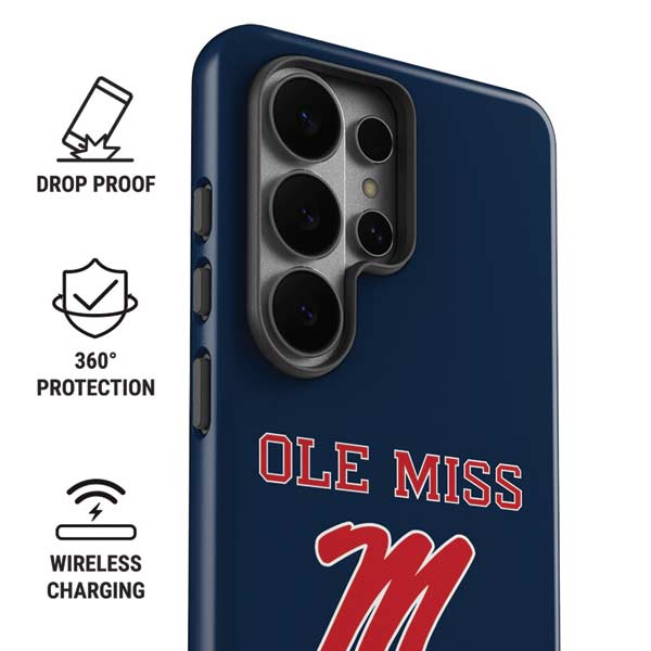 University of Mississippi Ole Miss Blue Galaxy S26 Ultra Impact Case