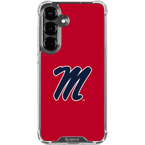 University of Mississippi Ole Miss Logo Red Galaxy S26 Clear Case