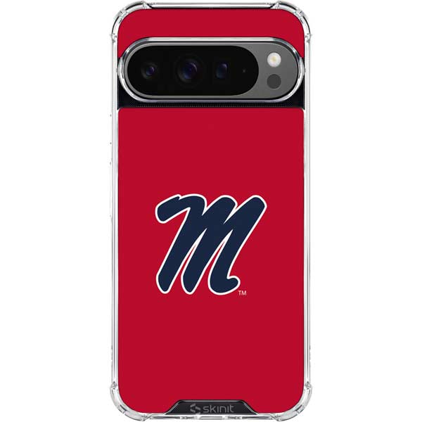 University of Mississippi Ole Miss Logo Red Google Pixel 10 Pro XL Clear Case