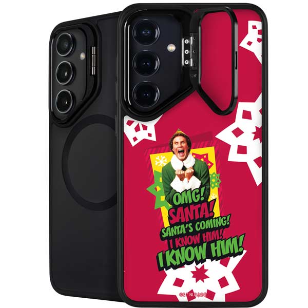 Elf OMG Santas Coming Galaxy S26 Plus Kickstand Case
