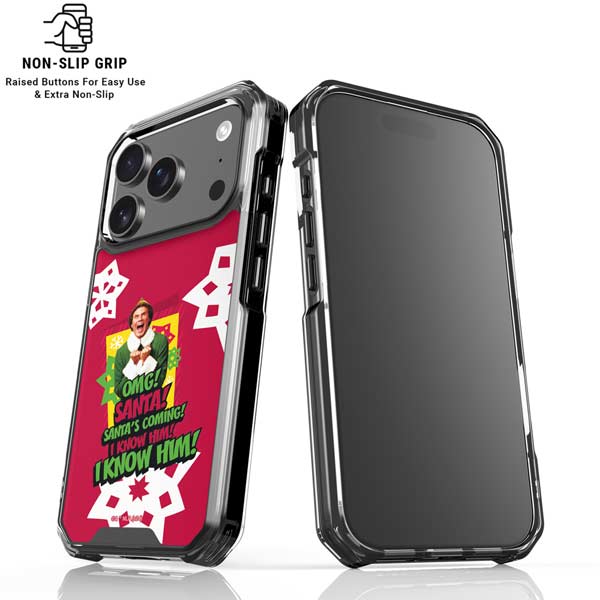 Elf OMG Santas Coming iPhone 17 Pro Clear Case