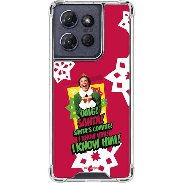 Elf OMG Santas Coming Moto G Power 5G (2025) Clear Case