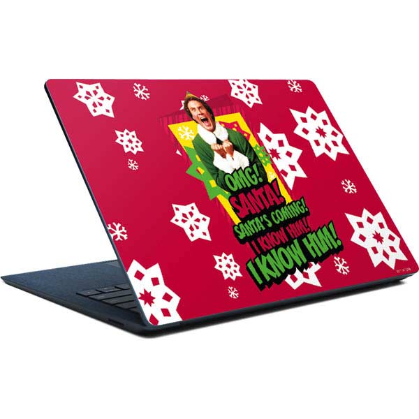 Elf OMG Santas Coming Surface Laptop Skin