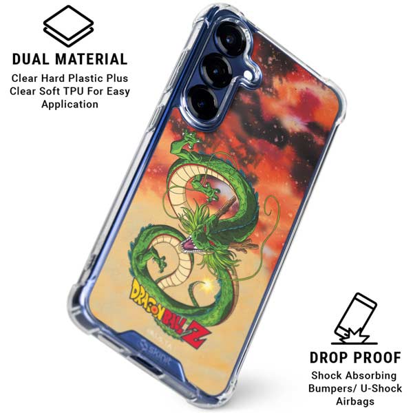 Dragon Ball Z One Wish Shenron Galaxy S25 Plus Clear Case