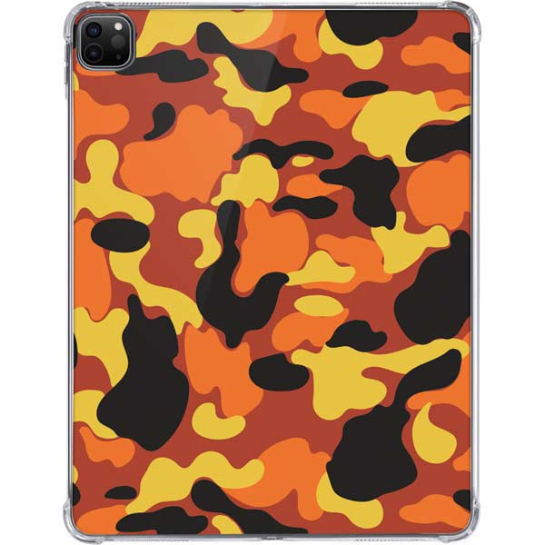 Orange Camo iPad Pro 11in (2024) Clear Case