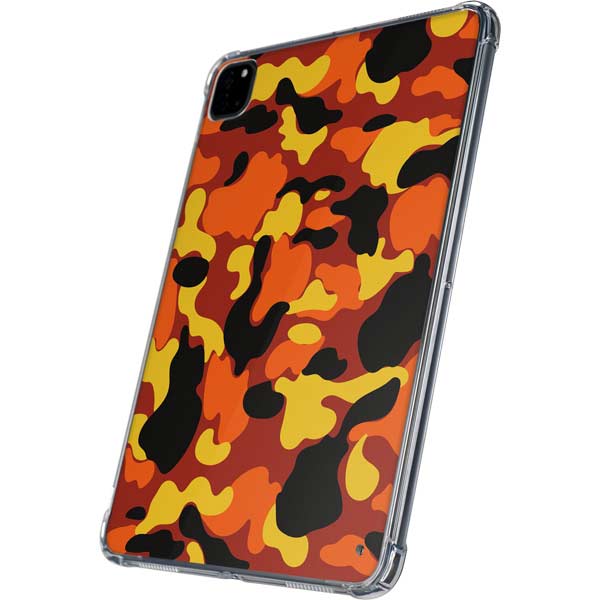 Orange Camo iPad Pro 11in (2024) Clear Case