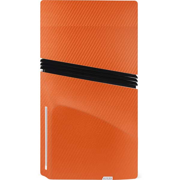 Orange Carbon Fiber Specialty Texture Material Skin for PS5 Pro Console ...