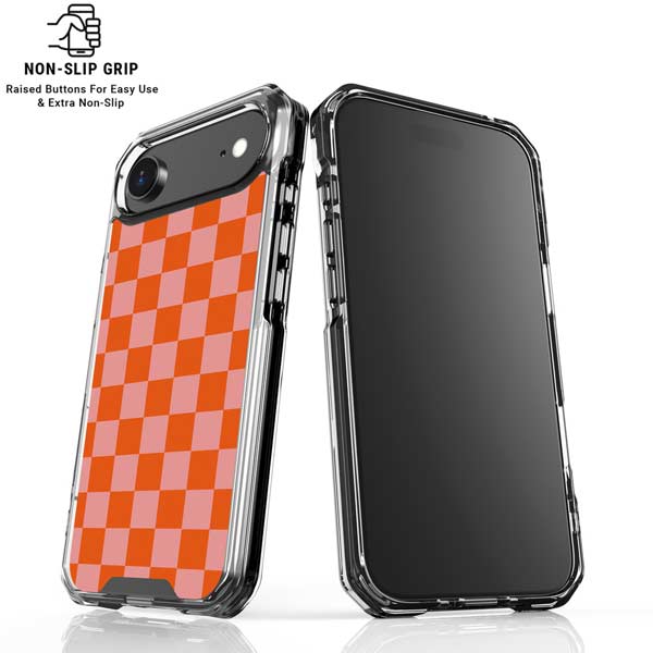 Orange Checkered iPhone 17 Air MagSafe Case